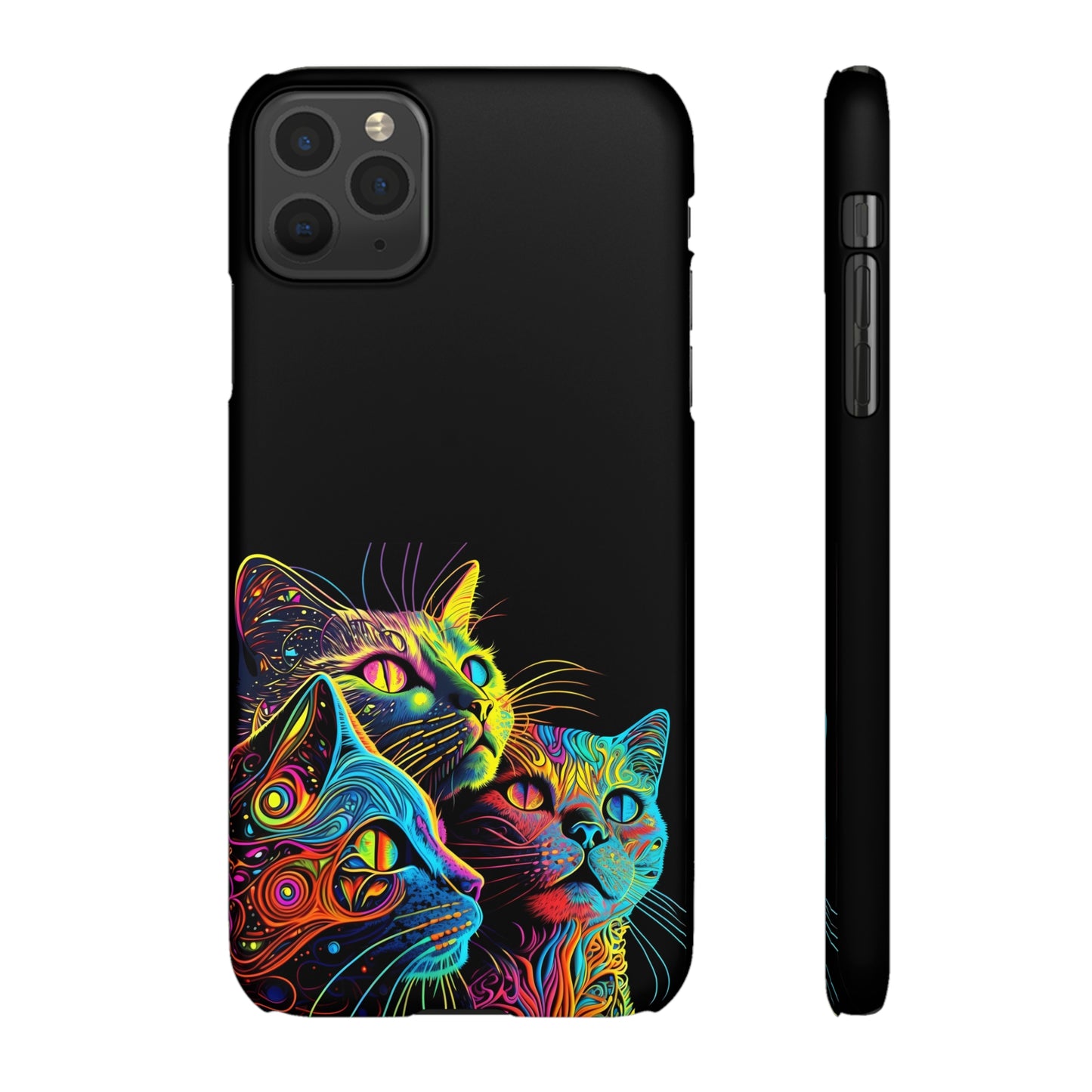 Colorful cat slim Phone Case