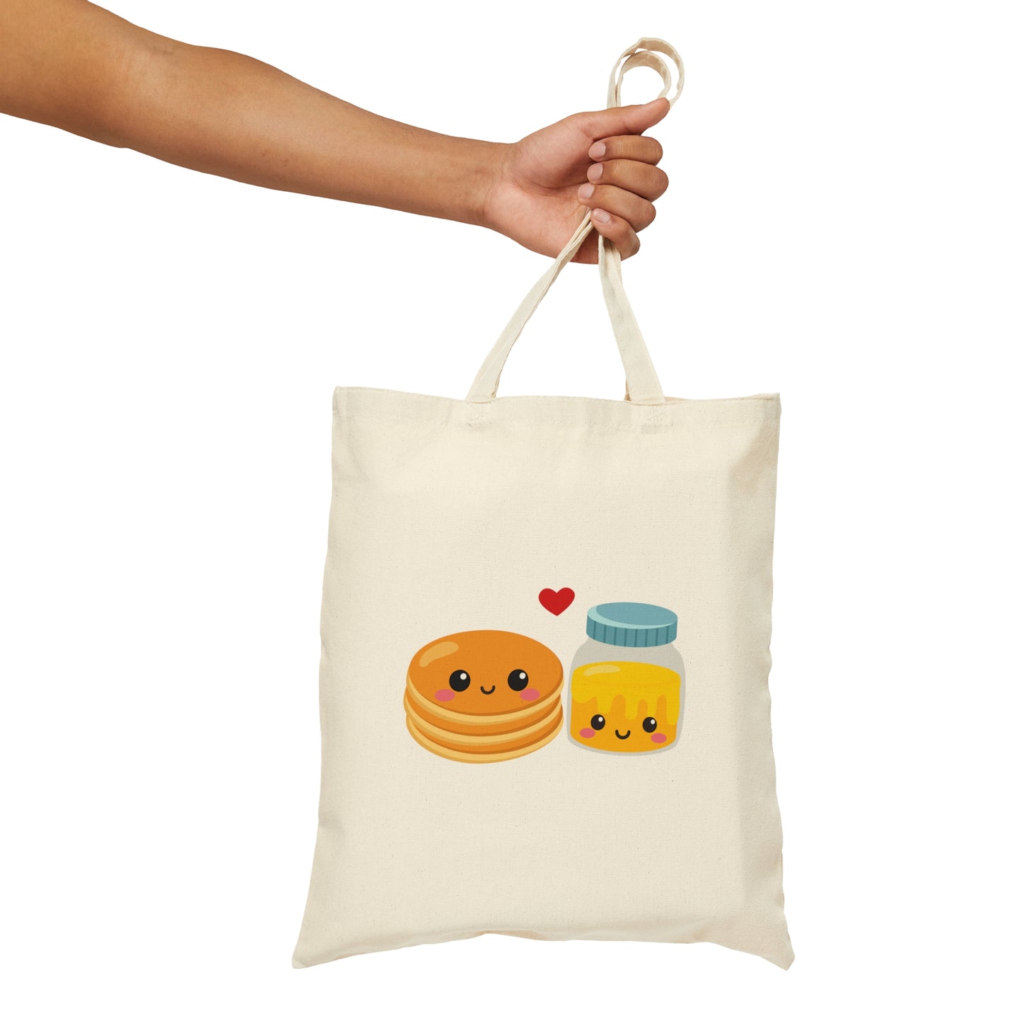 Pancake & Syrup perfect match Cotton Canvas Tote Bag