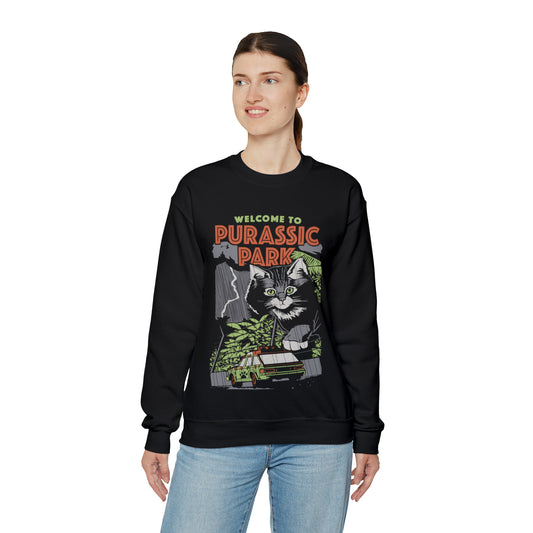 Purrassic park Unisex Heavy Blend™ Crewneck Sweatshirt